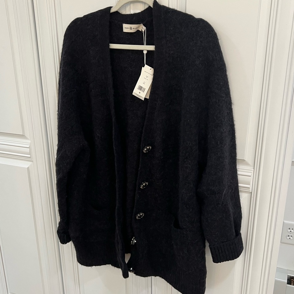 Tory Burch Dark Gray Knit Sweater